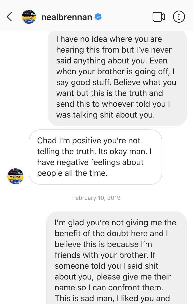 chadzumock's tweet photo. I just moved back to LA in 2019 &amp; I was confident enough to hit up Neal for spots because I stayed out his brother’s feud with him. I would never talk shit about him &amp; he made this up. He’s a professional liar &amp; he didn’t give me spots because I was friends with Kevin #RealTalk https://t.co/ijpbruhJYU