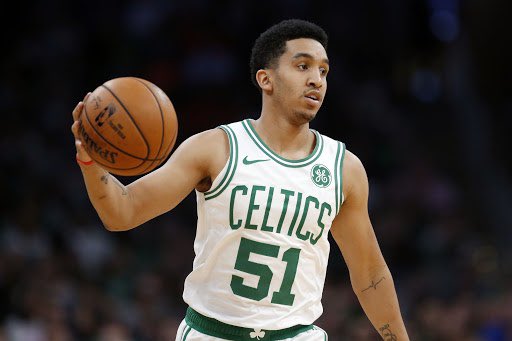 thewaynebreezie's tweet photo. I talked this kid up a few days ago on the @celticsblog podcast with @AdamTaylorNBA and @timsheilsnba. I said he was going to be a problem and now he’s the G League Rookie of year. Congrats to CT’s own Tremont Waters #Celtics #celticsblog https://t.co/AhH5q2uxRI