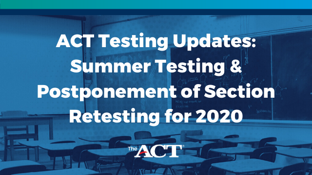 This past weekend was by no means a normal test experience. We thank students, parents, &amp; test center administrators for working with us to ensure a safe test day.

We'd like to share an update on our plans for July testing &amp; Fall 2020 testing

Details: bit.ly/3fxakKU