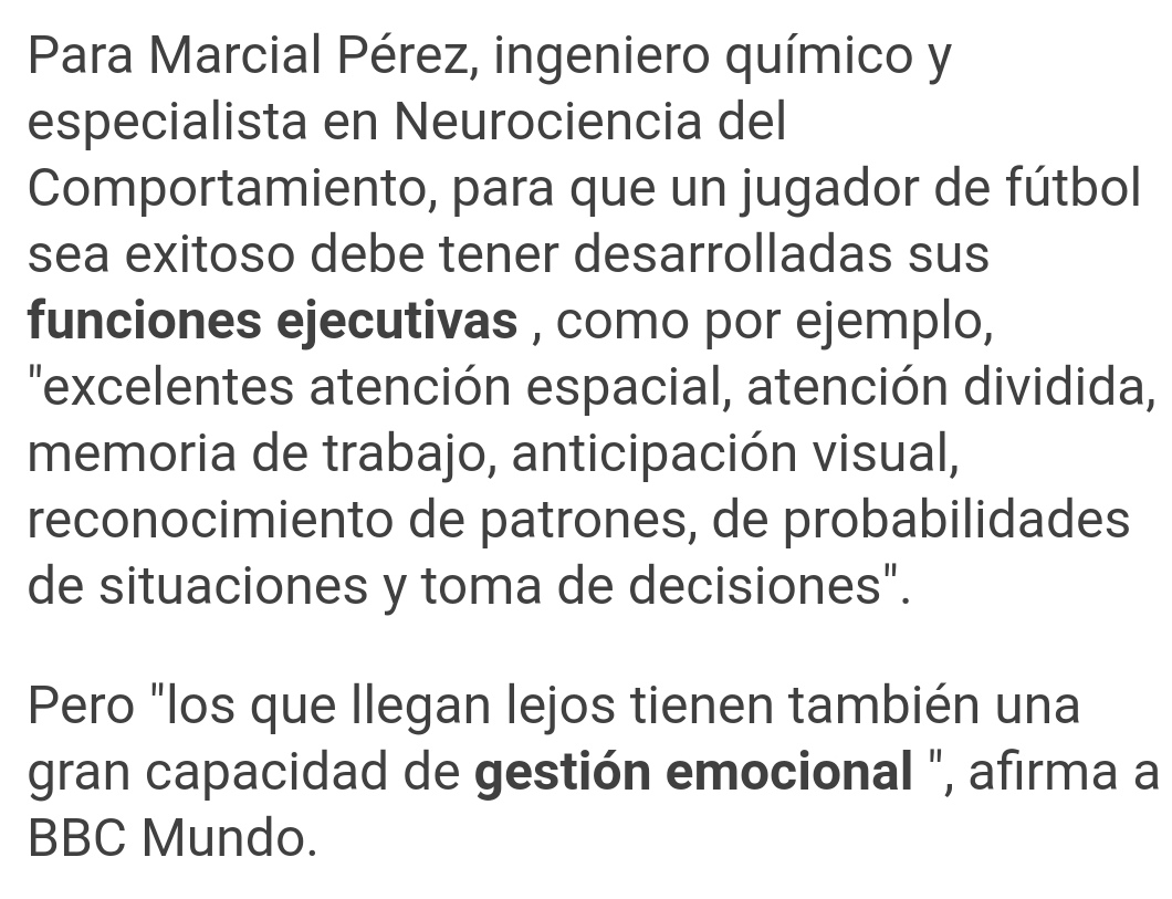Los futbolistas no son lo que nos muestran a simple vista, nos sorprenden con virtudes como estas. Por eso los demás debemos estar a la altura comprendiendo el juego al que juegan. (Articulo de Analia Llorente, BBC News 18 junio 2018 vía <a href="/futbolyneuro/">#enamóratedelfútbol</a>)
