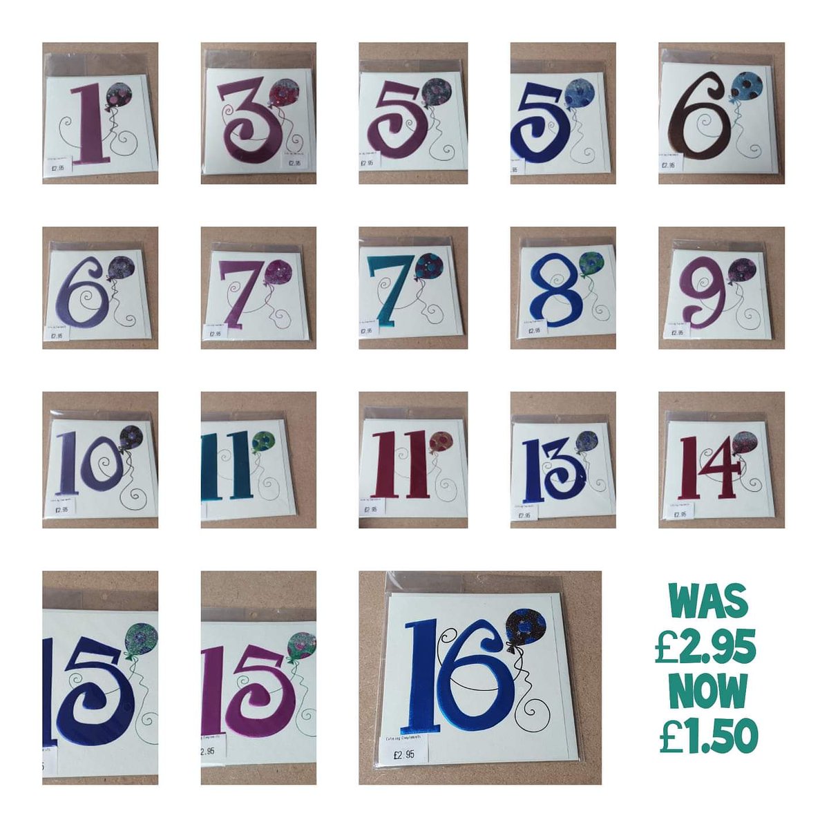 We have some of these lovely cards in stock!!! 

This is a line we are discontinuing, these are now reduced to £1.50.

For orders and enquiries 

Call 01892 526222

Send us a message 
#tunbridgewells #camdenroad