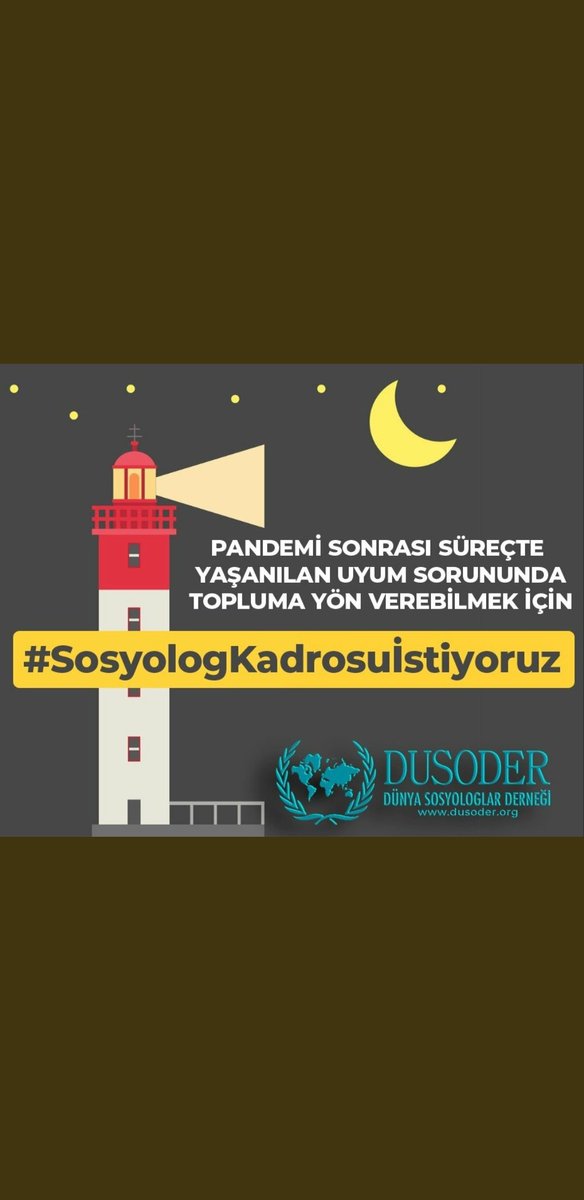 <a href="/HaciAlakus/">Haci Alakuş (KUZEY'in OĞLU)</a> 
<a href="/dusoder/">Dusoder(Dünya sosyologlar derneği)</a> 
<a href="/NecdetTopcu5/">Necdet Topcu</a> 
<a href="/RTErdogan/">Recep Tayyip Erdoğan</a> 
<a href="/saglikbakanligi/">T.C. Sağlık Bakanlığı</a> 
<a href="/drfahrettinkoca/">Dr. Fahrettin Koca</a> 
<a href="/ailevecalisma/">Cshabakanligi</a> 
<a href="/ZehraZumrutS/">Zehra Zümrüt Selçuk</a> 
<a href="/adalet_bakanlik/">T.C. Adalet Bakanlığı</a> 
<a href="/ekrem_imamoglu/">Ekrem İmamoğlu</a> 
#SosyologKadrosuİstiyoruz