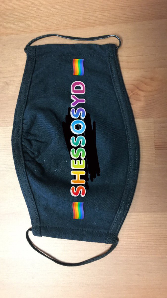 Shessosyd's tweet photo. if i sold these, would anyone get one? 
$12-$15 (not sure on the price still) 
I also want to donate a bit of the money to an LGBTQ+ organization

Poll below 👇 https://t.co/7MyT542Mwp