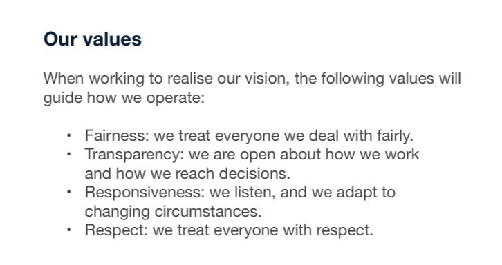 GDC corporate strategy 2020 - 2022 
gdc-uk.org/docs/default-s…

Not sure how many DCP’s would agree they are maintaining their ‘Values’ at present...

Also mentions their ‘Estates programme’ <a href="/DentistGoneBadd/">Ex-DentistGoneBadd</a>