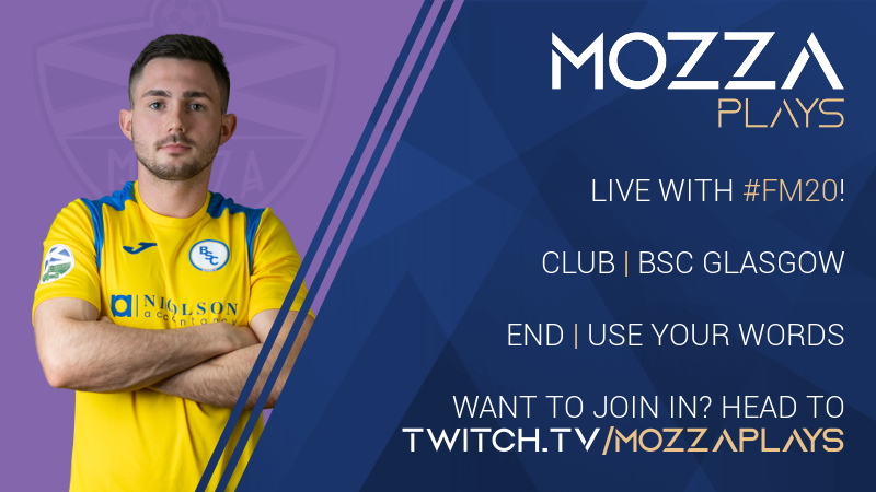 MozzaRobertson's tweet photo. Live in 15 mins w/ more Football Manager ⚽️
🖥 https://t.co/wy7vcgxoVB
#FM20 #MonTheBSC https://t.co/DFLGLnhgTs