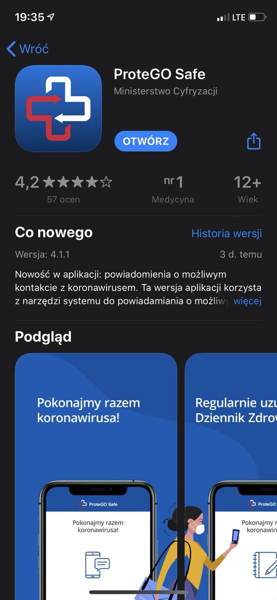 MateuszRomanow's tweet photo. #ProteGOSafe w v 4.1 na głównej w App Store! Kto by pomyślał, że tak potoczy się projekt SafeSafe? Wiele tygodni audytów i review i jesteśmy🚀 https://t.co/gMgKdazBne