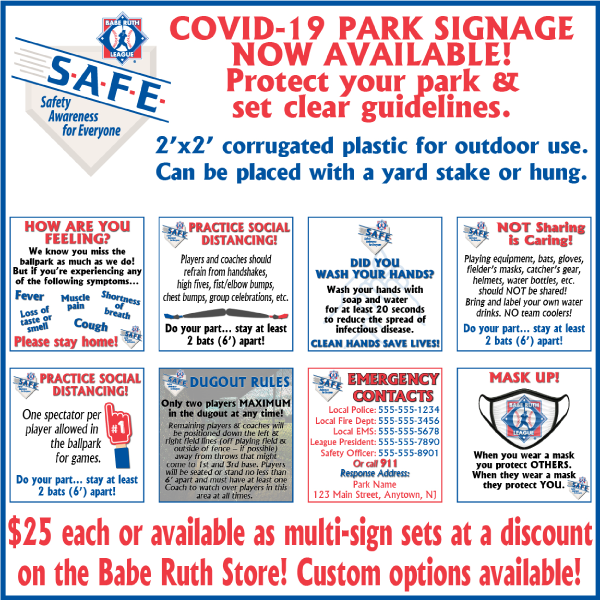 Keep Your Park Safe! Signs available at buff.ly/3fFUeir