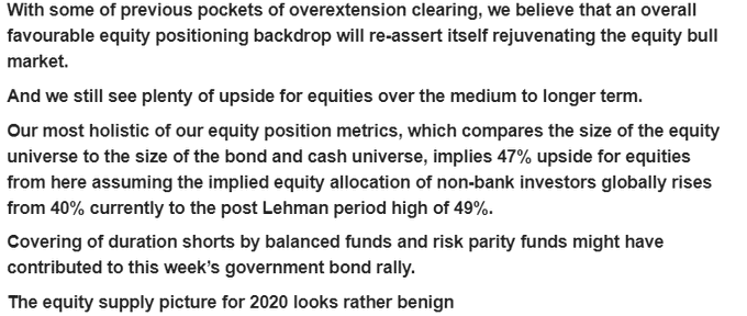 Equity analysis by JPMorgan, shared by Dan Tapiero of DTAP Capital/Gold Bullion International