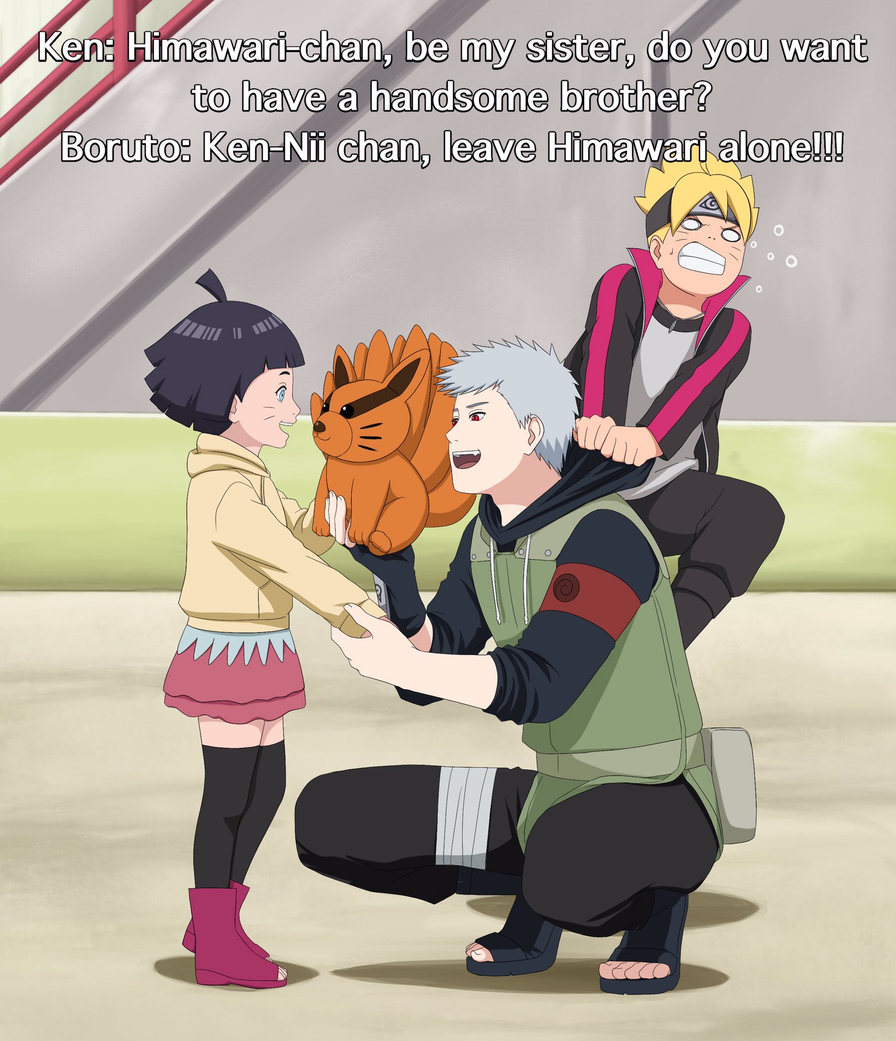 Boruto meets Kid Kakashi 