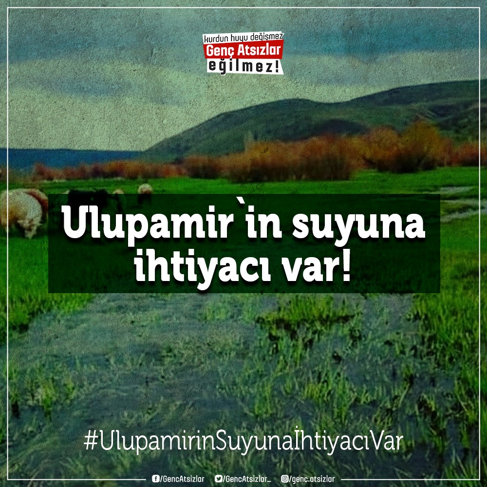 kgcamoka's tweet photo. Ulupamir'in suyuna ihtiyacı var
#Ulupamir https://t.co/p5L61owUgP