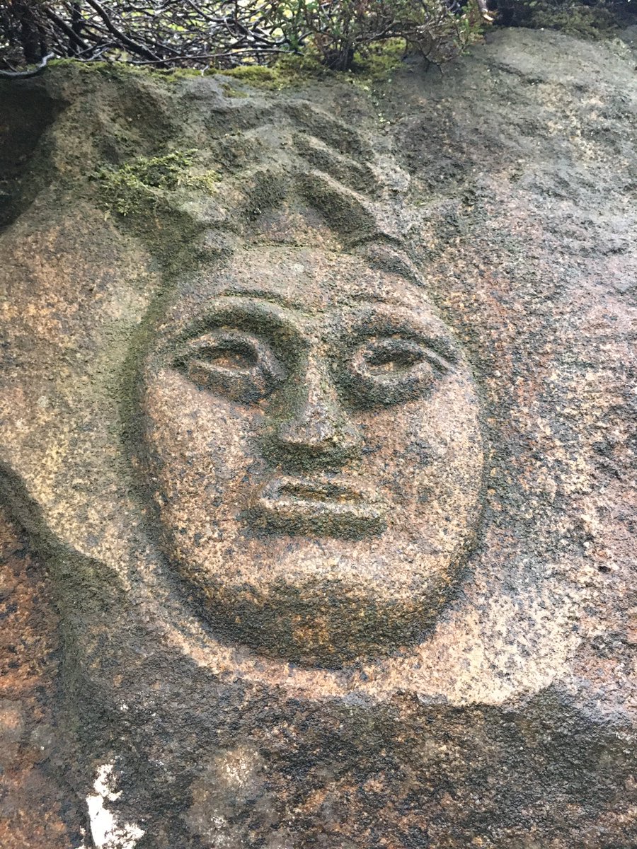 HLC_RS's tweet photo. #Hernethehunter #hornedman on #IlkleyMoor. @NAntiquarian #Gritstone.  #Cults &amp; #sects for the #Upper6 #preuniversity programme tomorrow.   Inspired by @LancasterUni #comparativereligion course. https://t.co/vQx20s9FOA