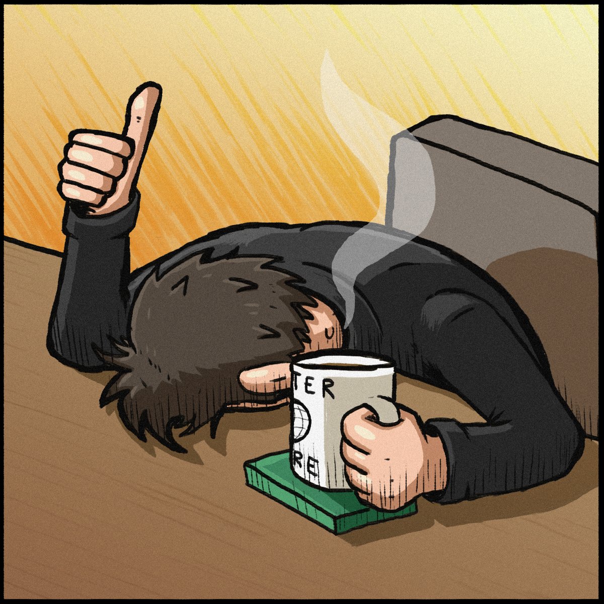 sir_mihael's tweet photo. More art from #MasterCore. This time from in the in-game credits! A good summary of our feelings by the time everything was done... Good job everyone! 👍 https://t.co/3Hh4Rb4zvg