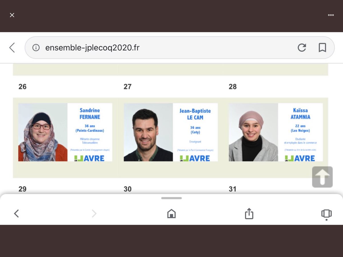 Durant cette campagne, Jean-Paul  #Lecoq a donné d’autres signaux en faveur du communautarisme. Soutenue par  #LFI,  #Générations,  #Ensemble et le  #NPA, sa liste «Havre citoyen» compte ainsi deux candidates voilées.