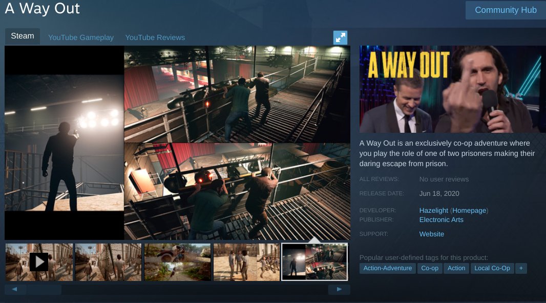 A Way Out on Steam