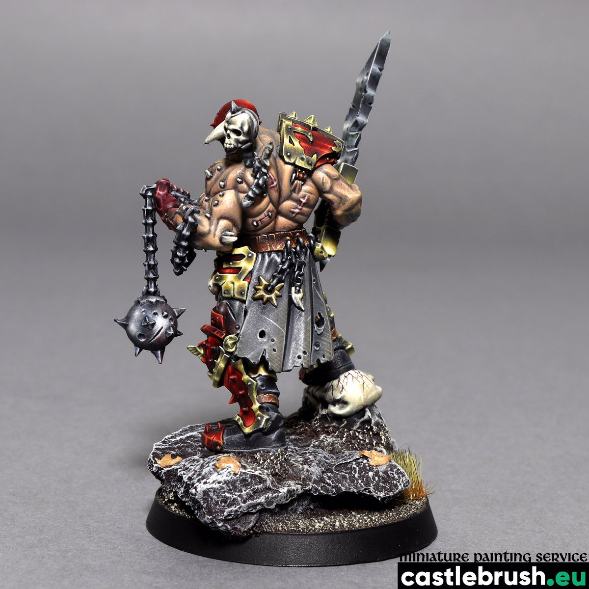 castle_brush's tweet photo. Slaughterpriest 

#khorne #slaughterpriest #chaos #chaosspacemarines #warhammeraos #coolminiornot #paintingminis #minipainting #miniaturepainint #paintingwarhammer40k #gamesworkshop #warhammer #warhammer40k #wh40k #citadel #citadelminiatures #ageofsigmar https://t.co/YmRSo6yfa8
