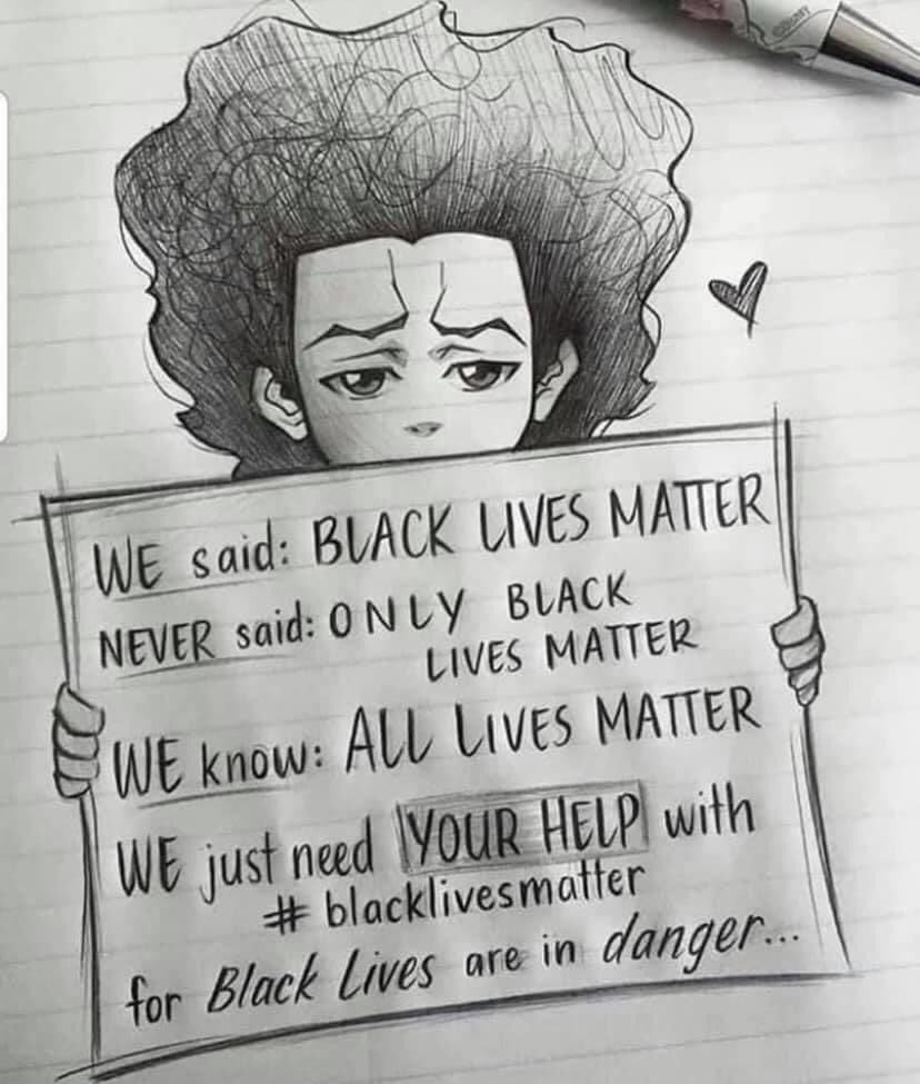 Listen to Huey Freeman, he knows things. #blm