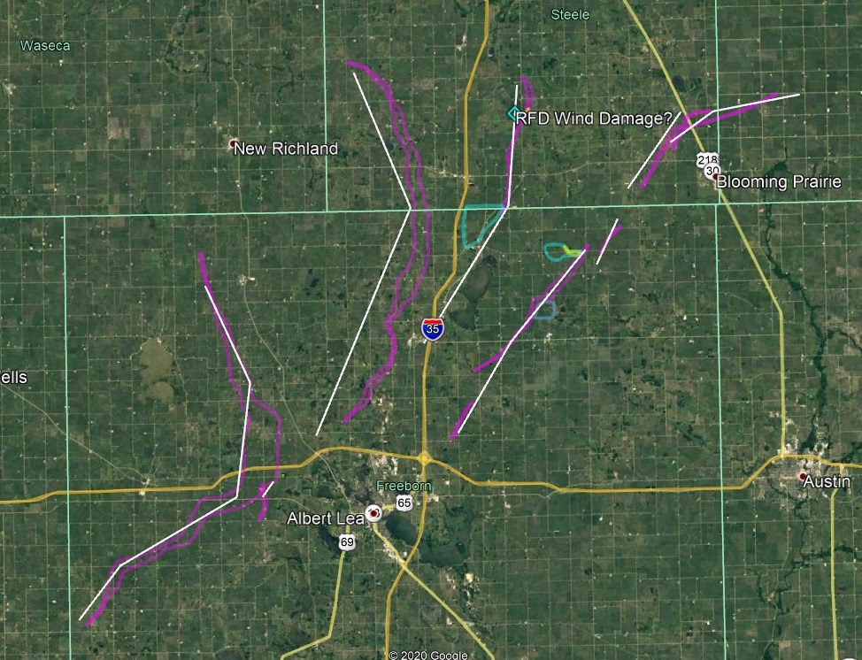 Wx_Chaser's tweet photo. Ten years ago yesterday was the epic 6-17-10 MN/ND tornado outbreak that spawned my fascination with surveying tornadoes from the air. Paths in satellite imagery were often longer than the ground surveys and even revealed one undocumented #tornado! #mnwx #ndwx https://t.co/UvvCthDP9M