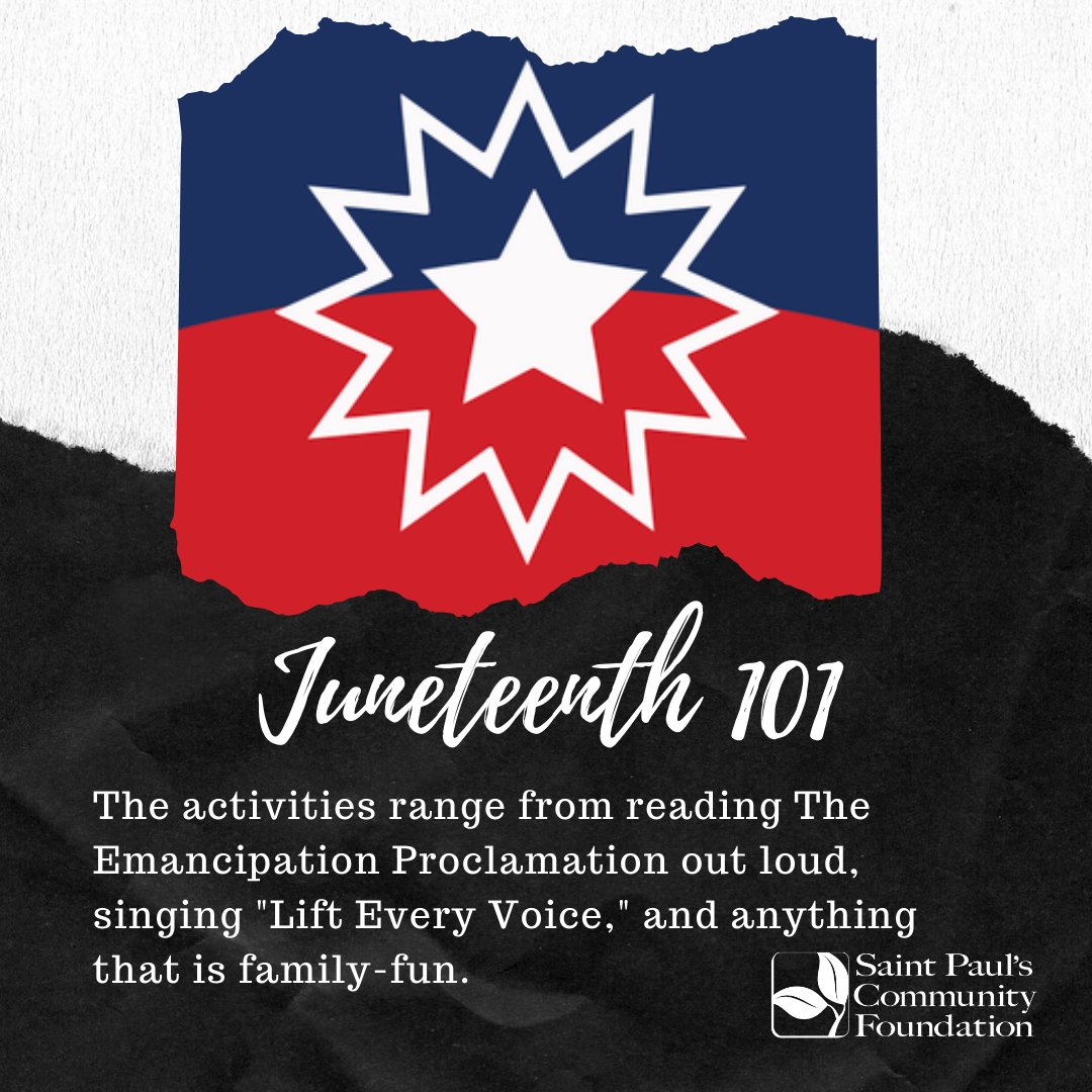 WeAreSPCF's tweet photo. #Juneteenth 101
Need some ideas on how to observe Juneteenth. Read the Emancipation Proclamation as a family or group or to yourself. Work on your genealogy. Eat a slice of red velvet cake.

#WeAreSPCF #EmancipationDay #RVA https://t.co/KPomp2strK