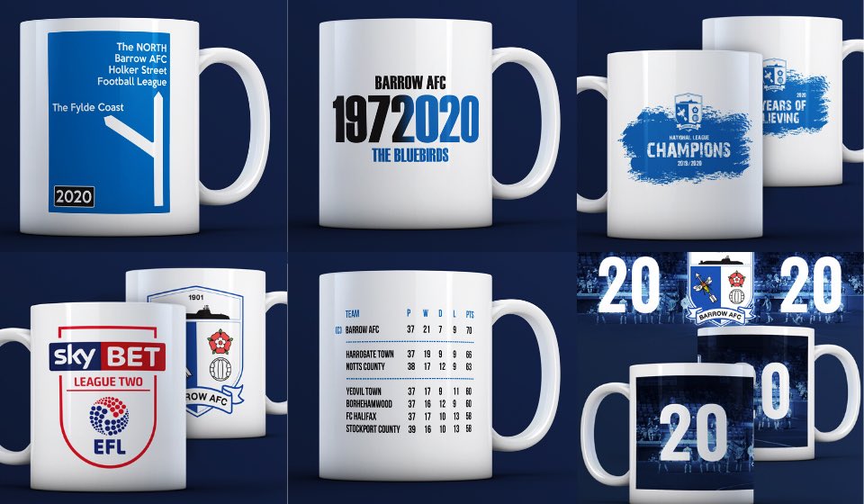You have purchased over 1000 items of promotion merchandise in less than 24 hours! 😳

Your support never ceases to amaze us - thank you! 🔵⚪️

barrowafc.com/product-catego…

#OnOurWay
#BarrowsGoingUp