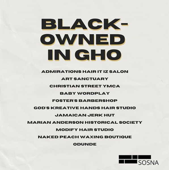 PhillySOSNA's tweet photo. Black-owned business in the neighborhood โฌ๏ธ #gradhospital #shopblack #shoplocal #graduatehospital https://t.co/JpQw0bMgwf