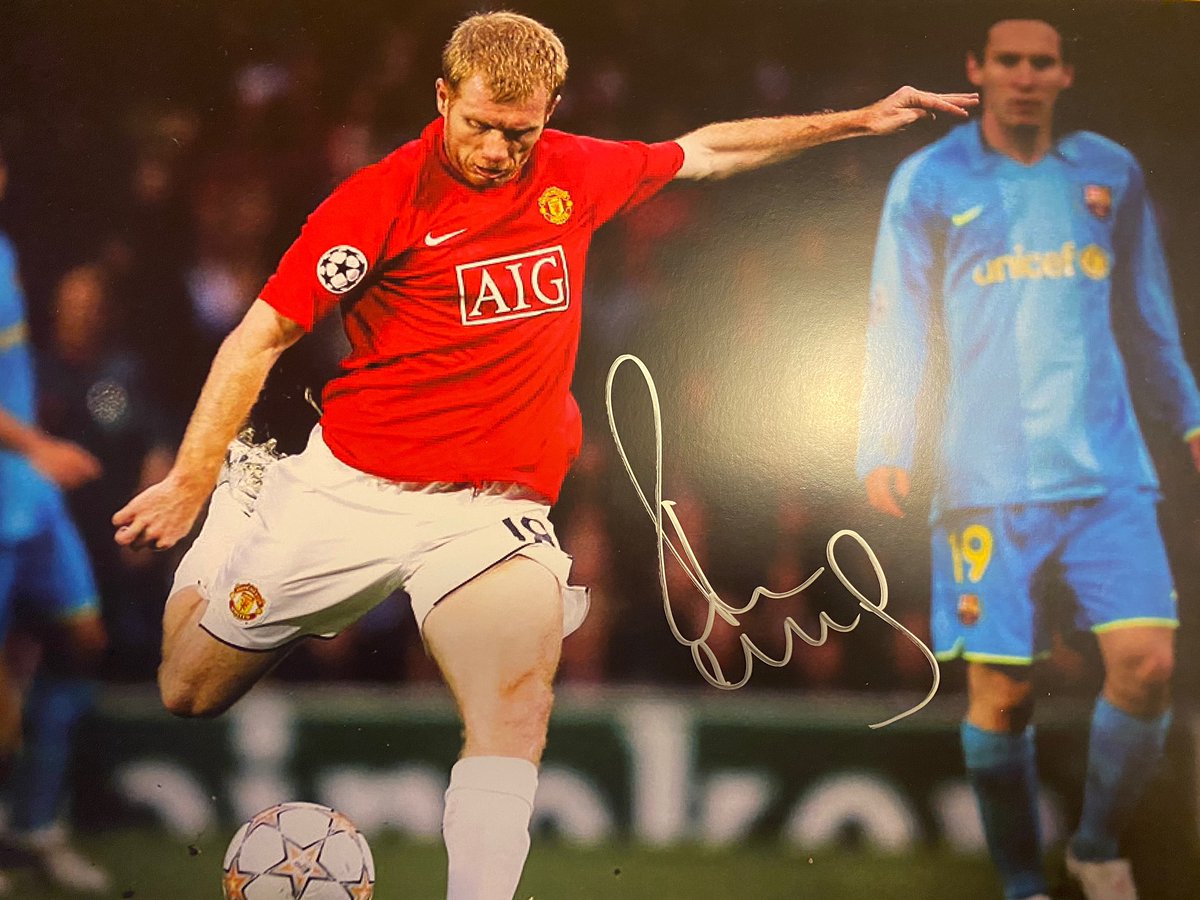 ❤️❤️Manchester United Fans ❤️❤️

We have a limited number of Signed Paul Scholes Signed A3 posters 

£60 each inc Postage / COA / Signing Proof 

Please DM to order as we don’t have many