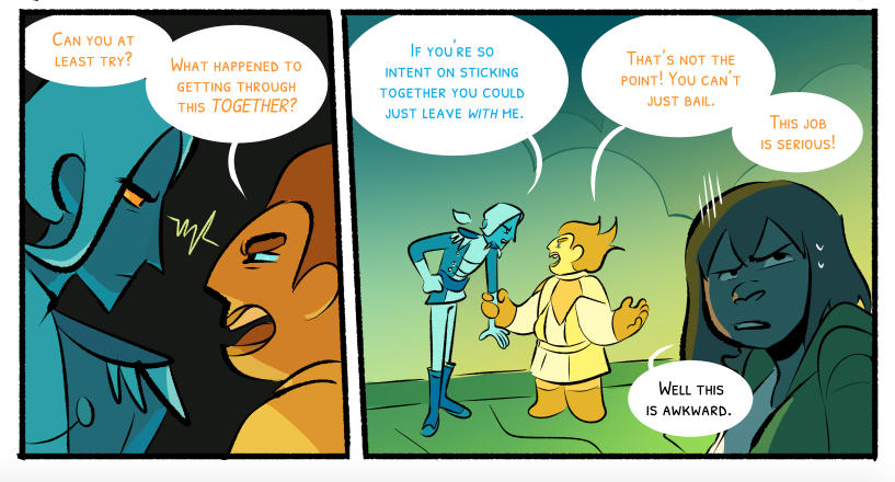 I've got 2 years worth of hype from not talking about it ahh!! I got picked up by Hiveworks during the hiatus, and they've been amazing with helping me get back on my feet!! That being said!! Here's some sneak peaks at what's to come. I hope you'll consider checking it out ?☀️✨