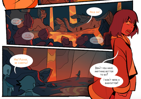 I've got 2 years worth of hype from not talking about it ahh!! I got picked up by Hiveworks during the hiatus, and they've been amazing with helping me get back on my feet!! That being said!! Here's some sneak peaks at what's to come. I hope you'll consider checking it out ?☀️✨