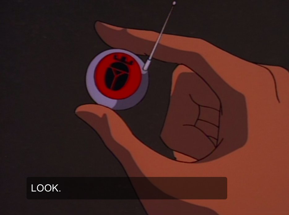 villains: hehehe they're never find this cleverly planted tracker (the tracker is bright red, the size of an Oreo, and has the company's design emblazoned on its face)