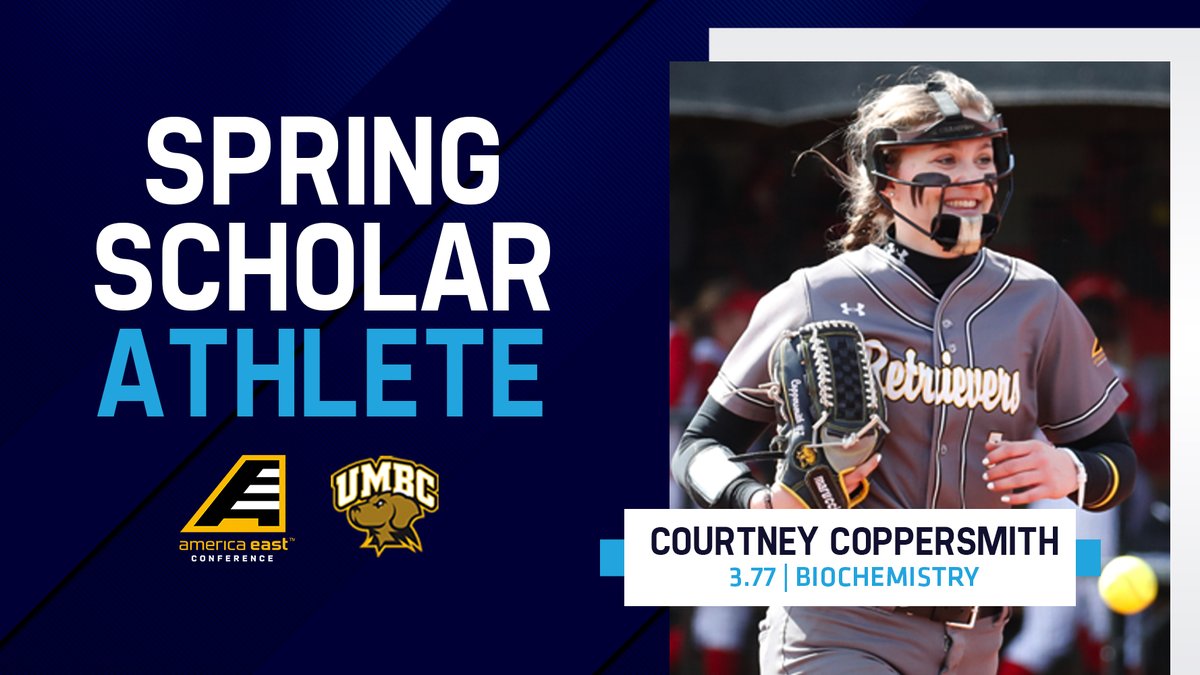 Courtney Coppersmith of <a href="/UMBCsoftball/">UMBC Softball</a> has been named an <a href="/AmericaEast/">America East</a> Spring Scholar-Athlete. #3Pillars 

Read more: bit.ly/ScholarAESpring