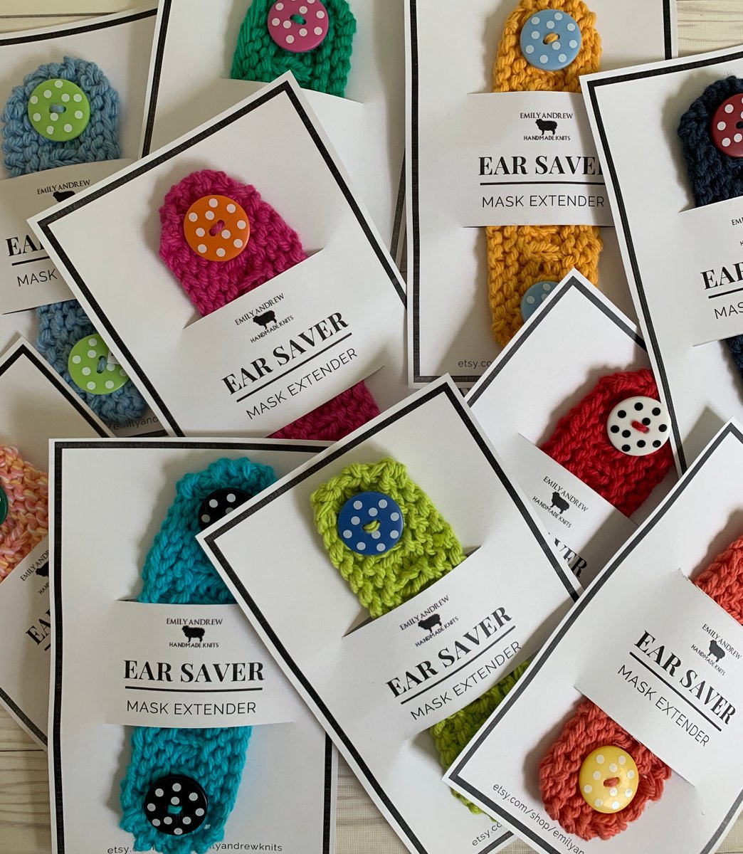 EmilyAndrewShop's tweet photo. Ear Saver Mask Extender - New to our Shop.  Custom options available. #etsy shop: Mask Extender - Ear Saver - Emily Andrew Knits - 100% Cotton https://t.co/xCQCfeEGzN #maskextender #maskaccessory #earsaver #mask #knitextender #knitmask #knitearsaver #m https://t.co/Kh00MmJFXr