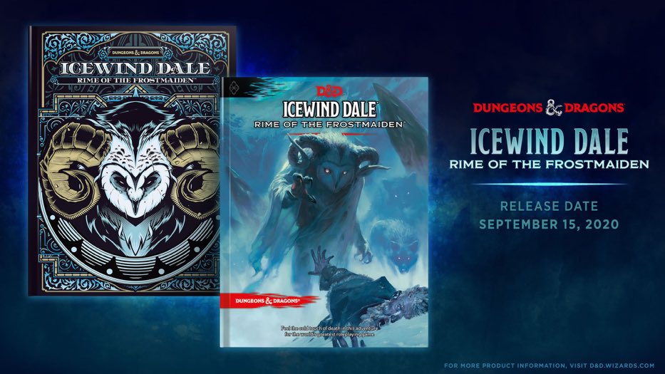 AJoyce_Rivera's tweet photo. ❄️D&amp;D GIVEAWAY❄️

ICEWIND DALE: RIME OF THE FROSTMAIDEN! I am giving away ONE preordered copy of D&amp;D's newest adventure! FOUR runner-ups will be selected to win any ONE of my published products!

Rules:
❄️LIKE
❄️FOLLOW 
❄️COMMENT 
❄️RETWEET

Ends 6/27

#dnd #ttrpg https://t.co/yzsVwW8AKf
