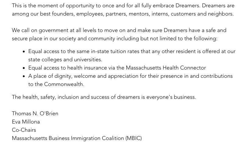 MBICoalition's tweet photo. Our statement in celebration of the Dreamers as the US Supreme Court says no to President Trump's attempt to end the program and deport our neighbors: https://t.co/MM8vkEHuF0 https://t.co/kDzRPkXVSx