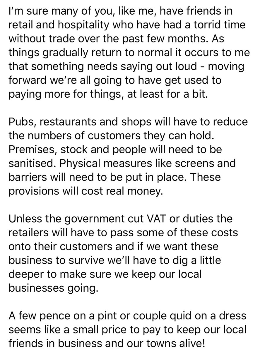 marcrisby's tweet image. A few thoughts on supporting our local retail and hospitality friends as things open up again. What’s a couple of quid when we’re all in this together? #shoplocal #SaveOurPubs