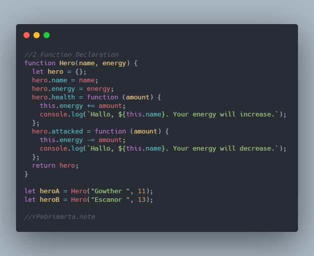 ridhopebrimarta's tweet photo. 2.Function Declaration
- The function declaration defines a function with the specified parameters.
#javascriptEnthusiast https://t.co/ooUuKmRPtL