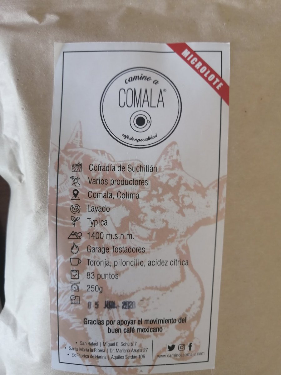 purquijot's tweet photo. Wowww, miren lo que me llegó café de especialidad, de #huatusco #Veracruz y de #comala #colima #cafedeespecialidad #microlotes #productoreslocales @Camino_a_Comala gracias, por el curso y por la atención!!! https://t.co/d7anQqyYDq