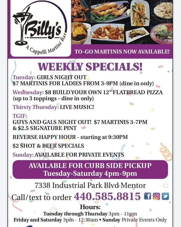 Billy's Martini Bar tweet media