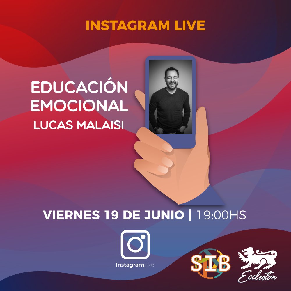 ecclestontemp's tweet photo. INSTAGRAM LIVE || LUCAS MALAISI ⏯️
A toda la #ComunidadEccleston, queremos comunicarles que este viernes 19 realizaremos un #InstragramLive de la mano del licenciado @LucasJJMalaisi, especialista en #EducaciónEmocional 😌
La charla se dará desde las cuentas oficiales del colegio. https://t.co/fkUODBAaeB