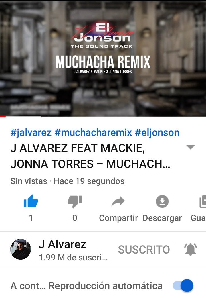 Ya Salió La Verdadera Crema De Esta Semana #MuchachaRemix De <a href="/JAlvarezFlow/">J Alvarez</a> Con @jonnatorrespr Y <a href="/ElMackieaveliko/">Mackie Ranks</a> Por El Canal De <a href="/YouTube/">YouTube</a> De [ #JAlvarez 🤳 ] #ElJonson