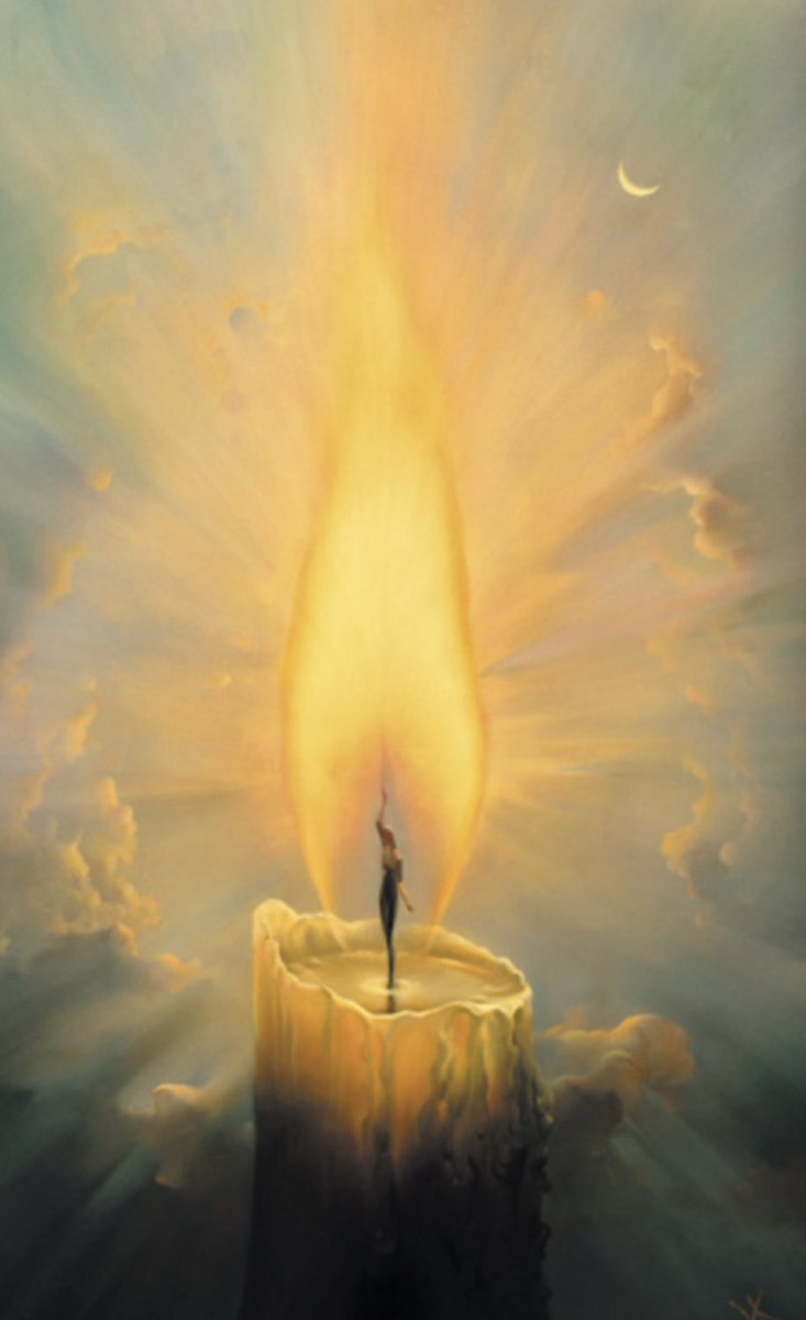 Candle by Vladimir Kush, 1998
