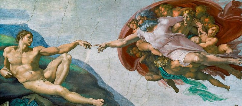 The Creation of Adam by Michelangelo, 1512