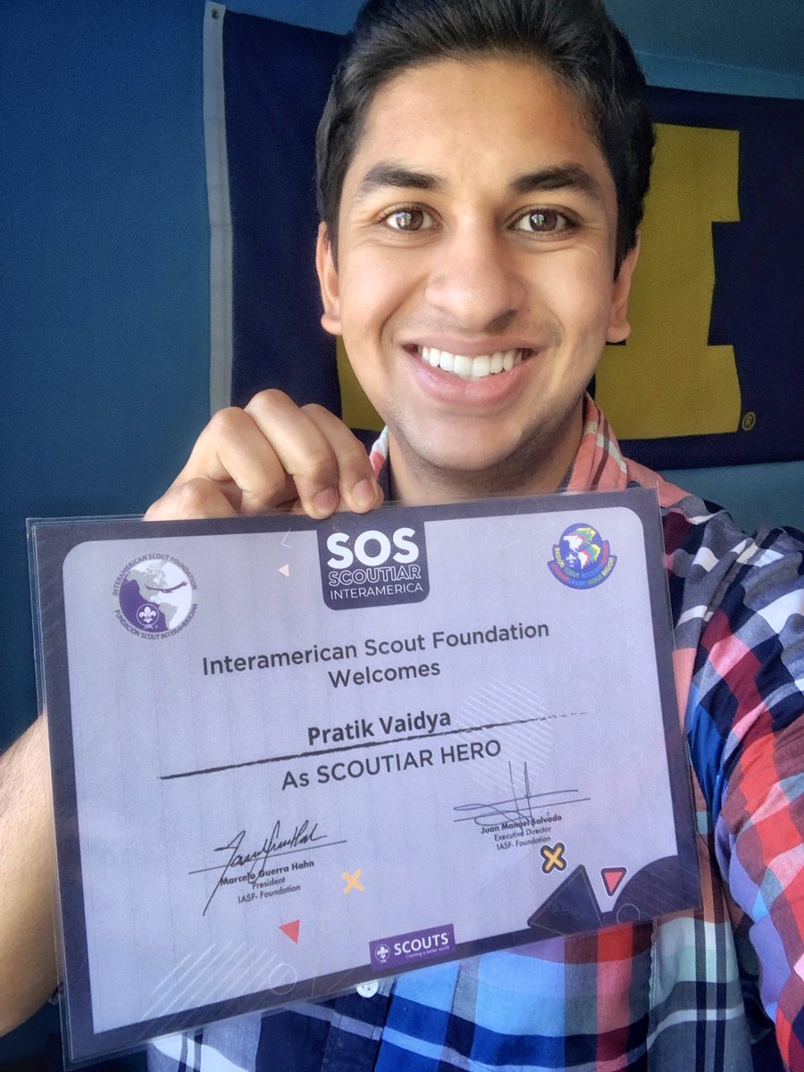 pratiksthoughts's tweet photo. Thanks @marceguerra and @RicardoRishar! Excited to join the #SOSSCOUTIAR campaign and the effort to raise $20,000 to support Scouting in the Latin-American and Caribbean countries most affected by #COVID19.
If you are able, please visit and share https://t.co/HoP7nwQf5n! https://t.co/wIQsAFYqzH