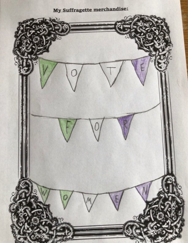 THS_History's tweet photo. More fantastic #suffragette work from Oliver in Y8! Brilliant statue design and explanation, well done! #deedsnotwords #votesforwomen #onlinelearning #womenshistory #teachinghistory #emmelinepankhurst #turbutthousepoints https://t.co/4PXjpHv0Go