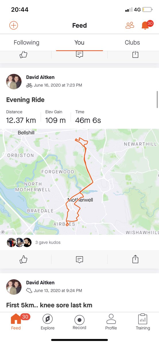 MrAitkenPE's tweet photo. A few km done this week with a gubbed knee to add to the #Airmiles #Cripple @StMoPE https://t.co/5vGhChcge6