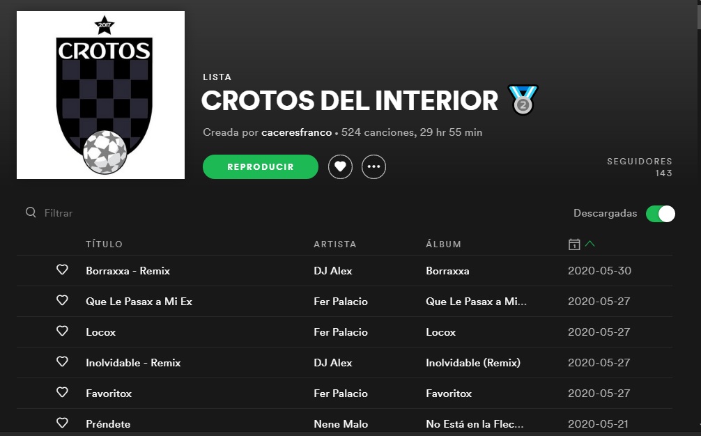 Qué pasa loros, nos extrañaron? 

Sabemos que falta para volver, pero pongan nuestra playlist para aguantar la espera, como hace <a href="/AntoGriezmann/">Antoine Griezmann</a> 

#GoCrotosGo  open.spotify.com/playlist/2U5hj…