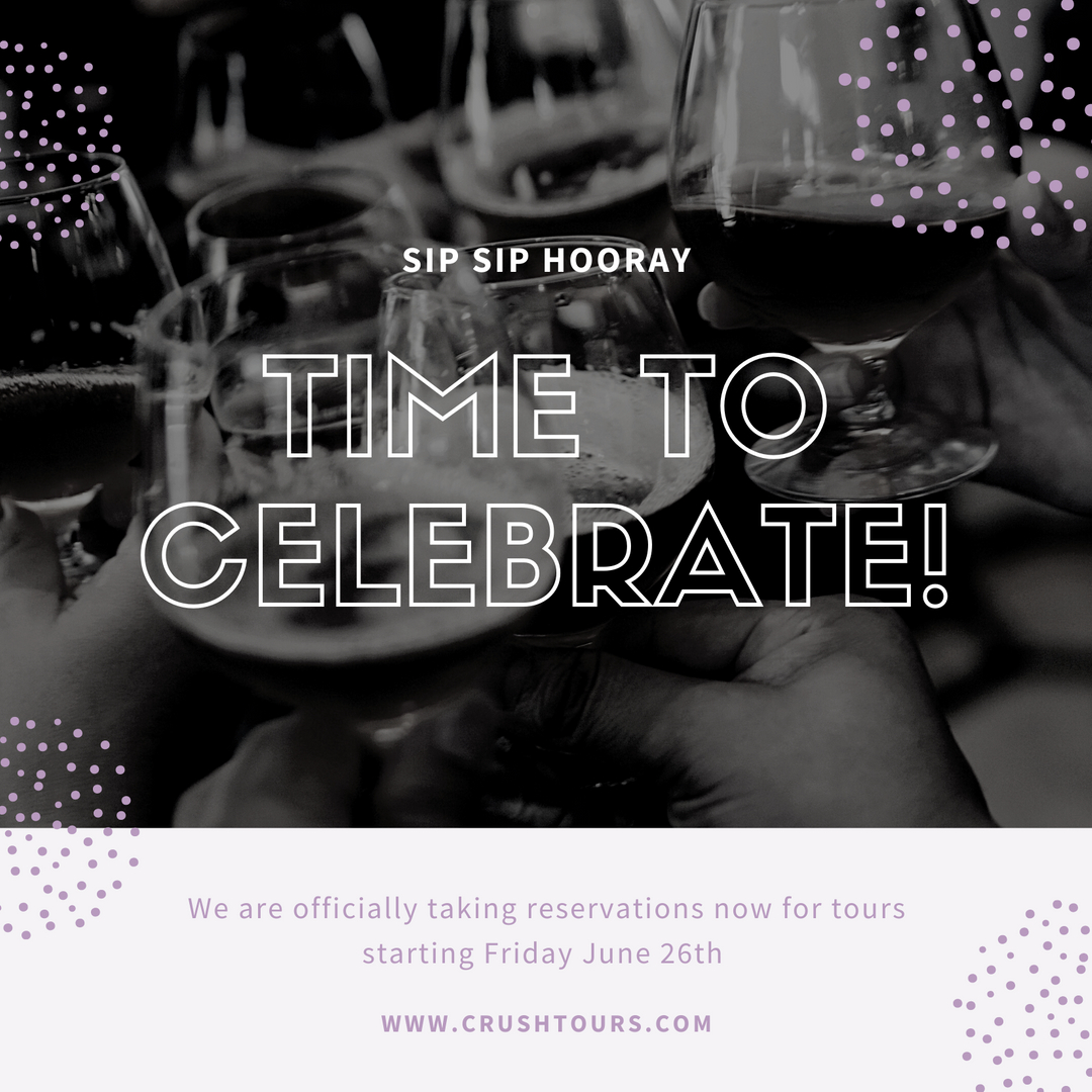SIP SIP HORRAY! 🥂
The time has come...we can officially say we are ready to start booking tours again!!!!! 
🍇
We couldn't be more excited to get you back. This is what summer is about - spending time outdoors with our friends &amp; families, sipping on much loved Niagara wines!