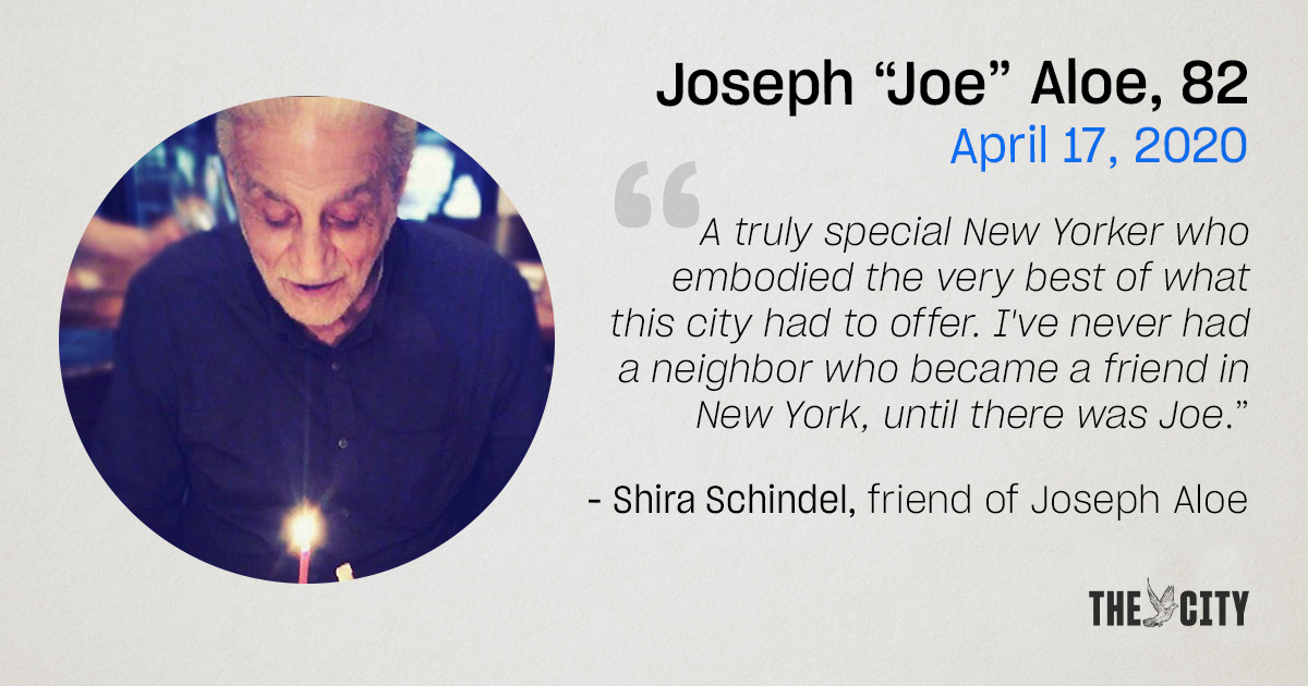 4/ Joseph “Joe” Aloe was born the youngest of 10 children in Carbondale, Pennsylvania, but lived in New York City for more than 50 years near Union Square, where he worked as a hair stylist for the Gerard Bollei Salon.Read more:  https://buff.ly/2Cda7yl 