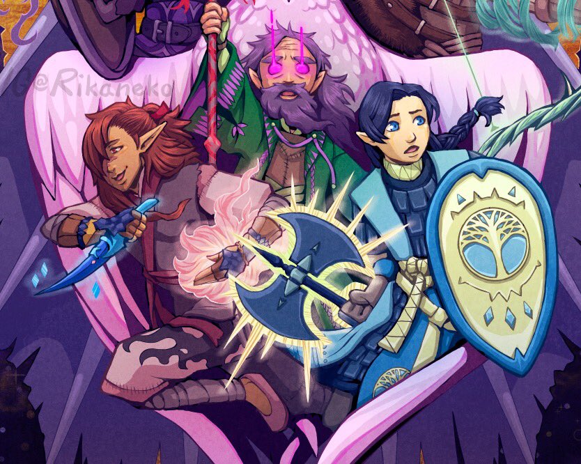 erijlee's tweet photo. Woo! Finally got around to finishing this for my #dnd party! It was fun to experiment in this, learned a lot, and I’m pretty glad in how this turned out! https://t.co/asu4nXNyqS