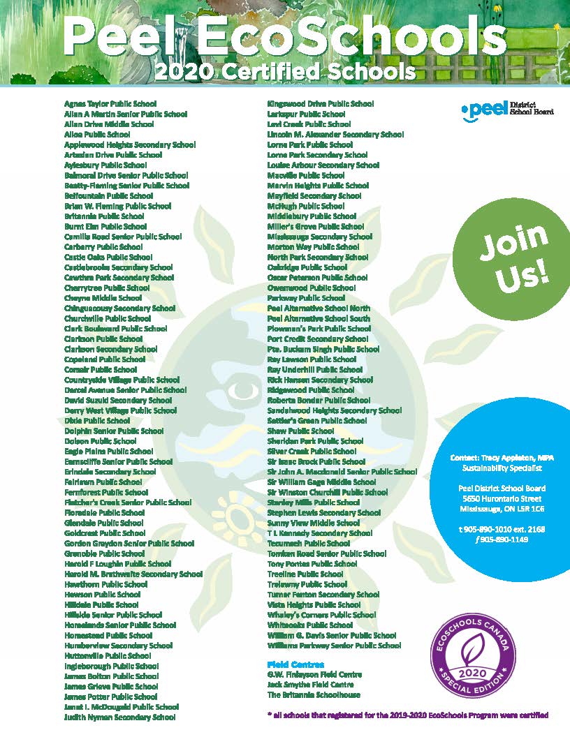 Congratulations to all <a href="/PDSB_eco/">Peel EcoSchools</a> <a href="/PeelSchools/">Peel District School Board</a> for receiving their special <a href="/EcoSchoolsCAN/">EcoSchools Canada</a> certification this school year! A big shout out to everyone in our school communities for your commitment and continued efforts. #PeelProud #EverySchoolAnEcoSchool