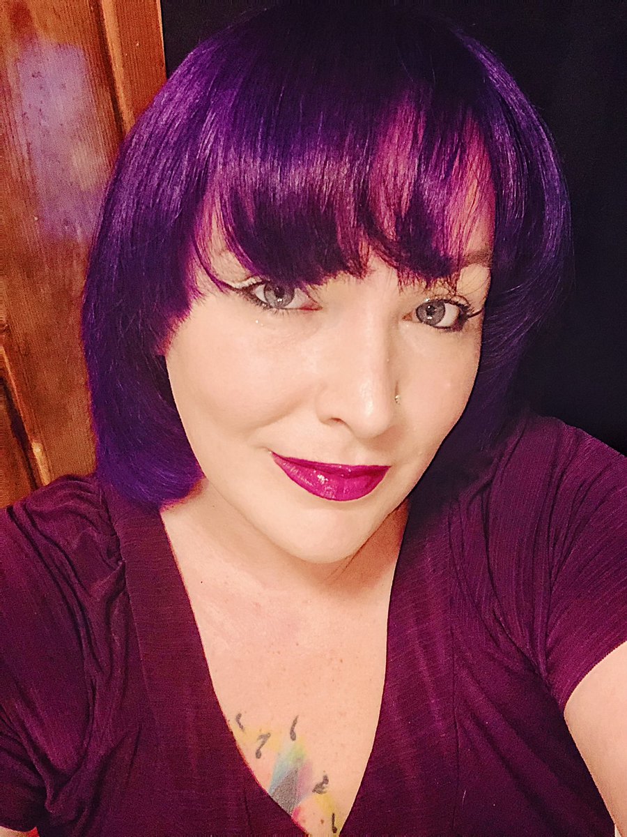 Fresh purple hair , #chromasilk #violet #lovepurple #vegancolor #LGBTQpride xoxo , love you all 😘😘😘😘😘😘😘😘😘😘😘😘