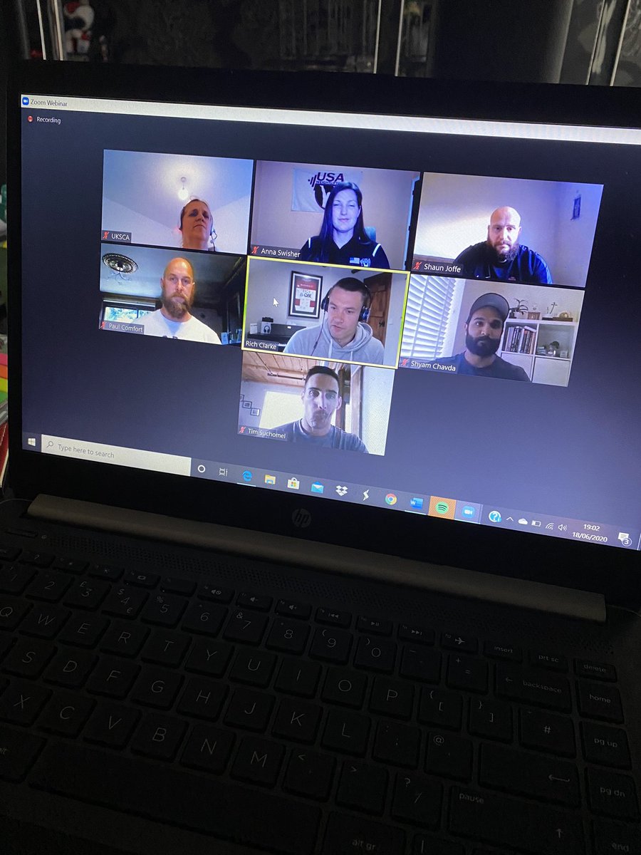 A great round table with world class scientists/ coaches in the areas of Weightlifting and sports performance! So many take home messages ready to apply in my own coaching! Thank you so much guys 🙌🏽 @RICH_AgilityLab @Joffe1 @PaulComfort1975 @shy_2tweet @DrTSuchomel & Anna